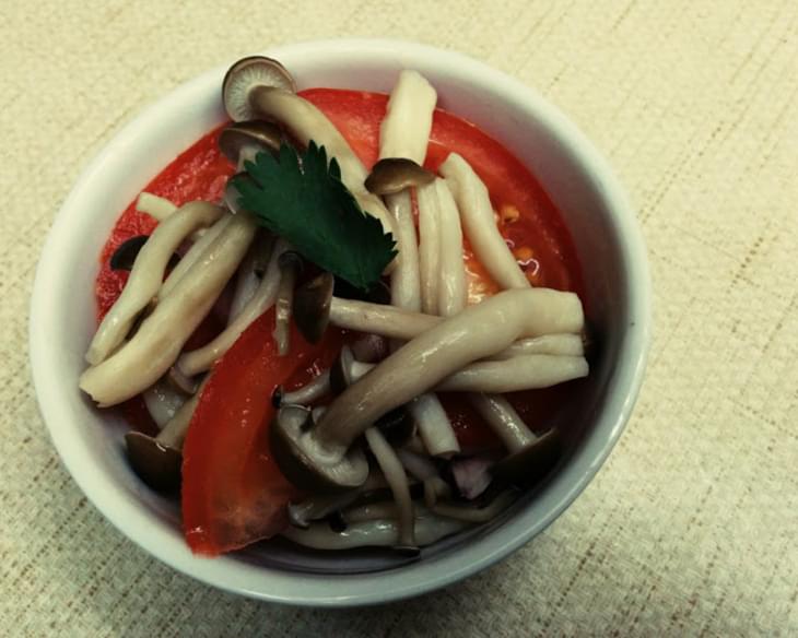 Shimeji Tomato Salad (clean Eats/vegan) Recipe